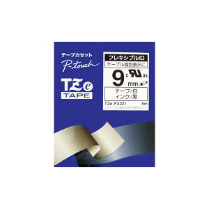(������ ���e�[�v 9mm) �s�[�^�b�`�p�t���L�V�u��ID�e�[�v TZe-FX221 �e�[�v�J�Z�b�g �u���U�[ brother P-TOUCH �y���[���֑Ή�8�܂Łz