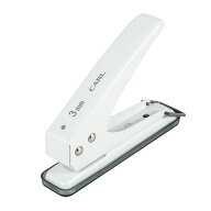 カール/CARL　1穴パンチ【SD-130-W】ホワイト 穴径：3mm 穴あけ枚数18枚 紙専用 シングルパンチ 1つ穴パ…