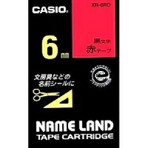 �J�V�I �l�[�������h�e�[�v�J�[�g���b�W6mm XR-6RD�iXR6RD�j�y�������ԃe�[�v�z �V�[����p�r��I�΂��g����A�ėp���̍����e�[�v NAME LAND TAPE CARTRIDGE �y���[���֑Ή�10�܂Łz CASIO