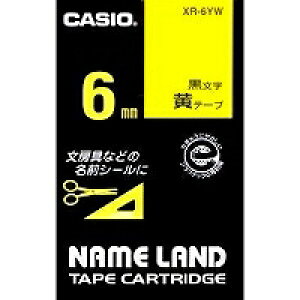 �J�V�I �l�[�������h�e�[�v�J�[�g���b�W6mm XR-6YW�iXR6YW�j�y���������e�[�v�z �V�[����p�r��I�΂��g����A�ėp���̍����e�[�v NAME LAND TAPE CARTRIDGE �y���[���֑Ή�10�܂Łz CASIO