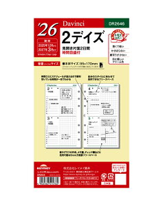 2026N TCY CC Davinci oCuTCY 2fCY tB[yDR2646zTCY95×170mm fڊ 2025N12`2027N3tVXe蒠 Raymay _EB` tB tC ֎ y