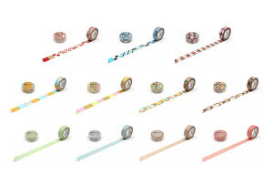 カモ井加工紙 mt マスキングテープ DECO(デコ)シリーズ 柄 mt 15mm×7m 【MT01D】単品 11色 バラ売り (MT01D121R/162R/172R/173R/176R/177R/178R/214R/215R/) ばら売り【メール便1通につき単品14個まで対応可