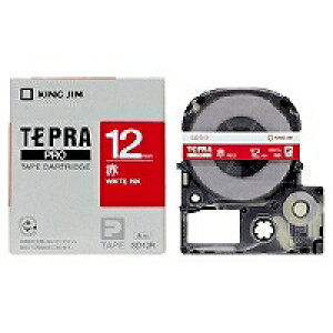 �L���O�W���u�e�v���vPRO�p �e�v���e�[�v�uSD12R�v�r�r�b�h �ԃ��x�� ������ ��12mm ����8m �J���[���x���u�e�v���vPRO�e�[�v�J�[�g���b�W KING JIM TEPRA
