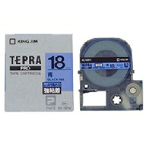 �L���O�W���u�e�v���vPRO�p �e�v���e�[�v�uSC18BW�v���S�����x���� ������ ��18mm ����8m�@KING JIM TEPRA�@�u�e�v���vPRO�e�[�v�J�[�g���b�W