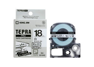 �L���O�W�� �e�v��PRO�e�[�v�J�[�g���b�W �iSS18KE�j �L���C�ɂ͂����郉�x�� �� 18mm���@KING JIM TEPRA�@�u�e�v���vPRO�e�[�v�J�[�g���b�W