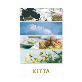 KITTA Basic キッタベーシック フォト2 KIT072 ちいさく持てる持ち歩きに便利なマスキングテープ キングジム　KING テープサイズ H15×W50mm 1冊40枚入(10枚×4柄) 2023年6月14日発売