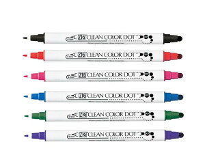 ZIGN[J[hbg@Pi@S6FyTC-6100z痿CL@cC^Cv}[J[ N^P |@ZIG CLEAN COLOR DOT TC6100@|/kuretake@0.5mm̍׏ƃhbgc̃cC^Cv