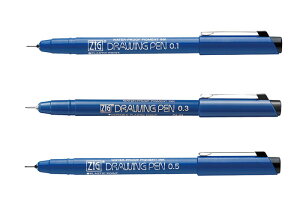 ZIG h[COy yPX-zS3caF0.1mm/0.3mm/0.5mm | kuretake ꂽ N^P MADE IN JAPAN y[֑Ή\z
