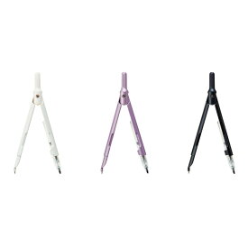 スリミーコンパス シャープ芯タイプ キャップ付【CP233】0.5mm芯60mm 本体サイズ：H128×W10×D11.2mm ホワイト パープル ブラック ベルマーク運動参加商品 Slim compass Slimii 学習用コンパス STAD KUTSUWA クツワ【メール便のみ送料無料】【 15個までメール便対応可能】