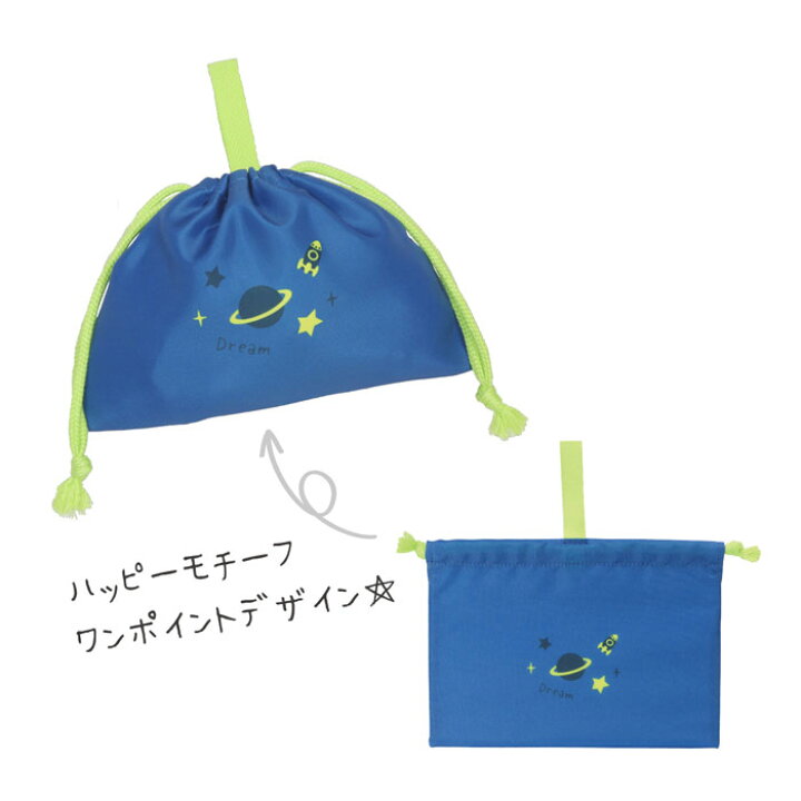 楽天市場 巾着袋 M ブルー 宇宙 St510bl 横型巾着袋 本体サイズ 約h150 W5 D13mm コップ袋 歯ブラシ袋 お箸袋 コップ入れ 歯ブラシ入れ お箸入れ ベルマーク運動参加商品 ラッタ Ratta Kutsuwa クツワ株式会社 メール便対応5個まで可能 べるえぽ