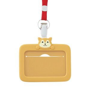 IDカードホルダー【A-7804】SMART FIT PuniLabo プニラボ (A7804)2シバイヌ・3クロネコ・7ミケネコ・16アザラシ・17ヒヨコ・18パグ パスケース/カードケース/名札入れ/名札ケース/社員証/シリコン/