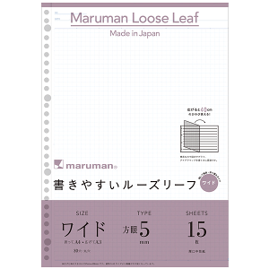 A4A3 ₷[Y[t Ch L1197 15 5mmr 30i2E4Ήjی maruman Loose Leaf Wide }}y 5܂Ń[֑Ή\ z
