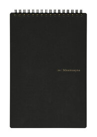 マルマン　Mnemosyne/ニーモシネ　ノート A5 【N166】A罫 7mm横罫センターライン付　70枚　切り取りミシン目入り　本体サイズ:A5　縦230×横148×厚9mm　本文寸法:縦220X横148mm　ツインワイヤ/リングメモ/メモ帳　【メール便対応数：2冊まで】