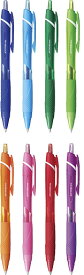 ジェットストリーム ノック式カラーインクボールペン0.7mm SXN-150C-07（SXN150C07） 細字 全8色 三菱鉛筆 JETSTREAM 単色油性ボールペンカラーインキ 青・ライトブルー・緑・ライムグリーン・オレンジ・ベビーピンク・赤・パープル 【 60本までメール便対応可能 】