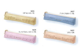 フルールデパピエ・ペンケース N602 花柄 筆入れ 筆箱 フラワーモチーフ ※ペンにもよりますが約3～4本収納可能 本体サイズ：横175×縦35mm×マチ25mm ダイゴー Daigo HIBIYA-KADAN【 メール便のみ送料無料 】フルール デ パピエ ステーショナリーシリーズ