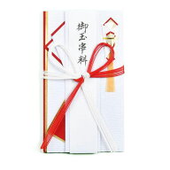 赤城　のし袋　キ327　みやび花結金封　御祝入　お祝　慶事用金封　1枚入り＜花結・文字入短冊4・無地短…