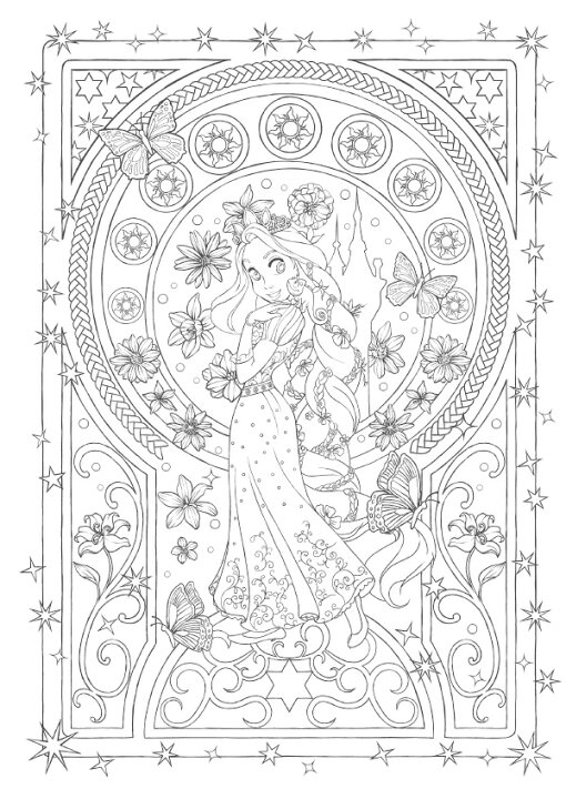新しいコレクション ディズニー プリンセス ラプンツェル 塗り絵セレクション B5 M便 1 3 Materialworldblog Com