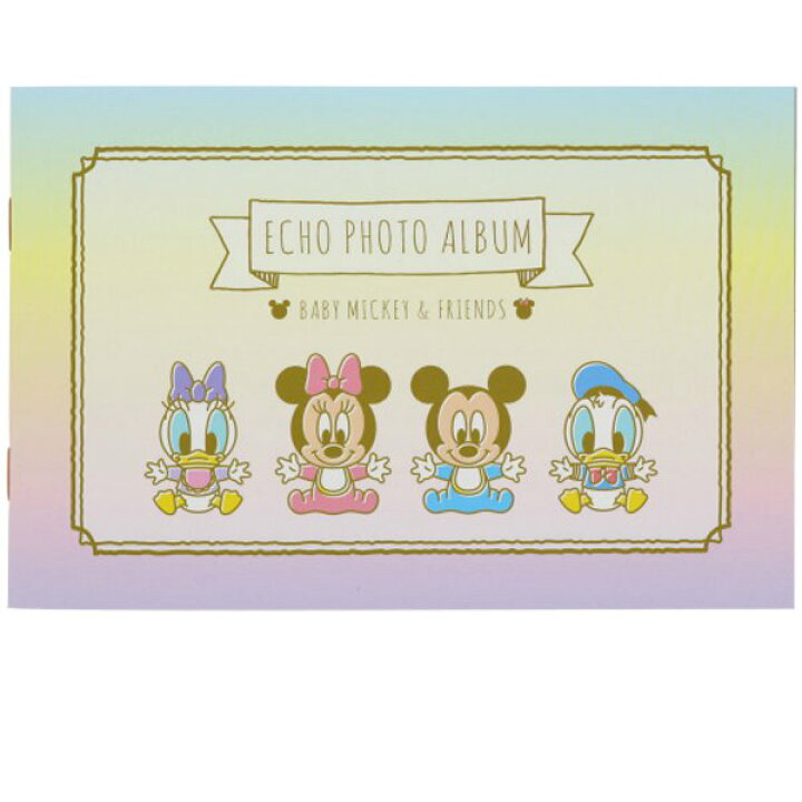 楽天市場 エコー写真アルバム Mom ベビーミッキー フレンズ S Echo Photo Album Baby Mickey Friends プレゼント 出産祝い Baby えこー写真 収納 整理 保管 保存 ファイル メール便でお届け べるえぽ