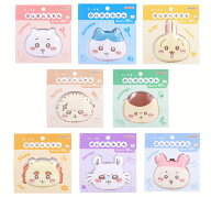 ぷにぷにふせん ちいかわ【S2844451～S2844524】全8キャラクター カバー付ダイカット付箋 サイズ:約W70×…