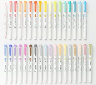 単色 ラインマーカー マイルドライナー WKT7 マイルドなインク色 全40色 MILDLINER 裏うつりしない水性顔…