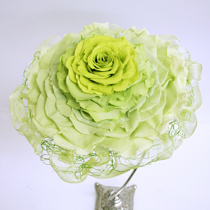 楽天市場 プリザーブドフラワー メリアブーケ グリーン オールプリザ Boq 送料無料 メリア ブーケ 出荷 15営業日 プリザーブドフラワーベルフルール