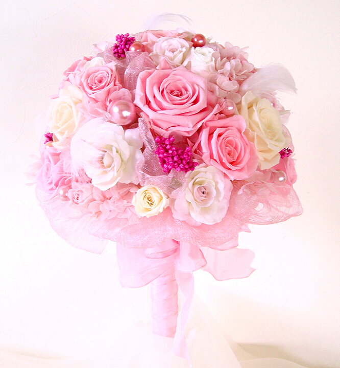 楽天市場】プリザーブドフラワー ブーケ ウエディング ロマンティック  