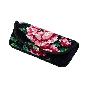 FEILER フェイラー ローズアダージョ メガネケース ネイビーブルー