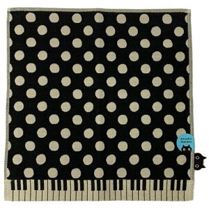 アツコマタノ 三重ガーゼハンカチーフ 0504 (水玉鍵盤中)大判 / ブランド Atsuko Matano アツコ マタノ おしゃれ 今治タオル 手ぬぐい