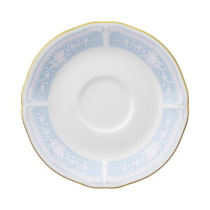 ノリタケ レースウッドゴールド ティー・コーヒーソーサー ブルー