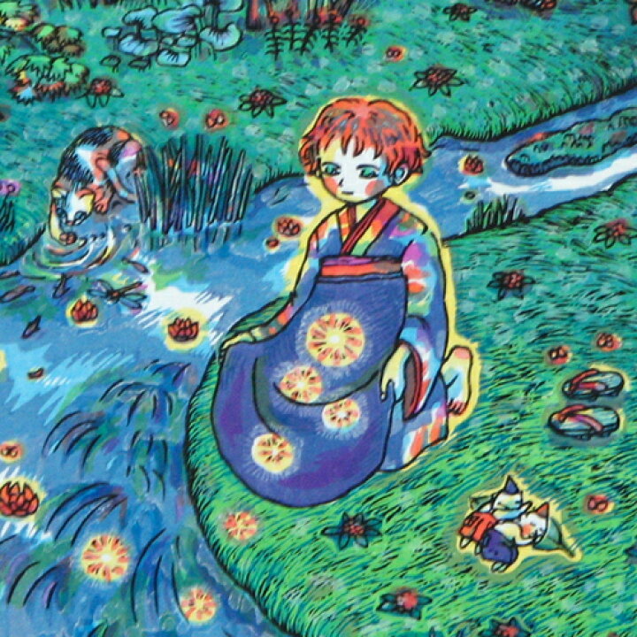 楽天市場】風鈴丸 額付き木版画 うたたね森 2000年 : ベルセーブ