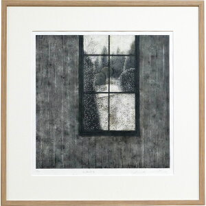 岩切裕子 額付き木版画 『冬の朝の音楽』(2024年)