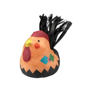 創作張り子 花山河 しゃもちゃん オレンジ