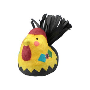 創作張り子 花山河 しゃもちゃん イエロー