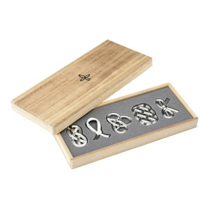 能作 錫(すず)の箸置き 結び 5客セット