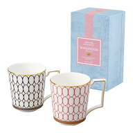 特別企画品　ウェッジウッド　ルネッサンスゴールド　マグカップ　ペアギフトセット　(ピンク＆ブルー)　…