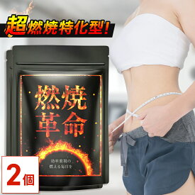 【公式】 超燃焼特化型 燃焼革命 60日分(30日分×2個セット) ダイエット サプリ ダイエットサプリ 男性 女性 L- カルニチン カプサイシン ブラックジンジャー ダイエットサプリ ヒハツエキス ひはつ ガルシニア 黒 生姜 黒しょうが ギフト【日本製/ビタミン11種】