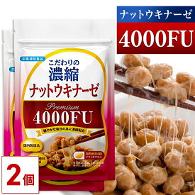 【MAX50%OFF】【公式】 こだわりの濃縮 ナットウキナーゼ プレミアム 4000FU 60日分(30日分×2個セット) 納豆 菌 納豆菌 サプリ 健康 納豆キナーゼ 酵素 サプリメント なっとう菌 納豆酵素 ギフト プレゼント 美容 栄養補助食品 酵素サプリメント ギフト【日本製/大容量】
