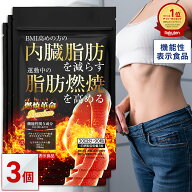 【機能性表示食品】 内臓脂肪を減らす 脂肪燃焼を高める 燃焼革命Premium 90日分(30日分×3個セット) ダ…