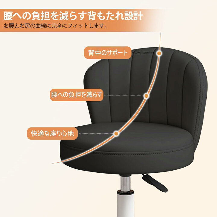 楽天市場】オフィスチェア 背もたれ PUレザー 高さ調節可能 1脚/2脚 