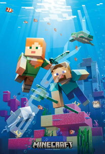 �G���X�J�C(ENSKY) MINECRAFT �}�C���N���t�g Aquatic 26×38cm �A�[�g�N���X�^�� �W�O�\�[�p�Y�� 300�s�[�X ART CRYSTAL JIGSAW 300-AC052