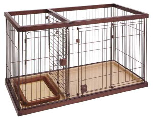 ペティオ (Petio) トイレのしつけが出来る ドッグルームサークル ブラウン レギュラー