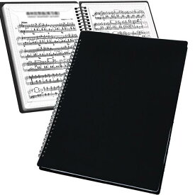 YFFSFDC 楽譜ファイル A4サイズ リング式 楽譜入れ 収納ホルダー 30ページ60枚 クリアファイル 直接書き込めるデザイン