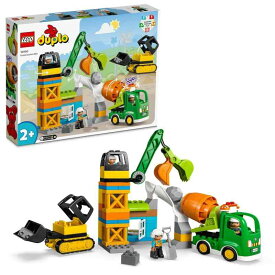 レゴ(LEGO) デュプロ デュプロのまち いそがしい工事現場 クリスマスプレゼント クリスマス 10990 おもちゃ ブロック プレゼント幼児 赤ちゃん 街づくり 男の子 女の子 2歳以上