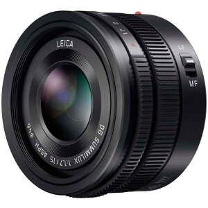 �p�i�\�j�b�N(Panasonic) �P�œ_ �L�p�����Y �}�C�N���t�H�[�T�[�Y�p ���C�J DG SUMMILUX 15mm/F1.7 ASPH. �u���b�N H-X015-K