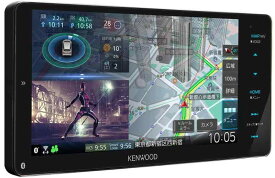 ケンウッド カーナビ 彩速 7インチワイド MDV-M809HDW スマートフォンのハイビジョン映像を大画面で楽しめる ワイヤレスミラーリング新対応 ブラック KENWOOD