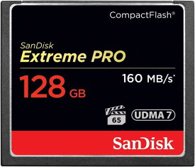 SanDisk Extreme PRO コンパクトフラッシュ 128GB 160MB/s 1067倍速 SDCFXPS-128G-X46