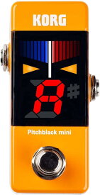 KORG(コルグ) ギター/ベース用 ペダルチューナー Pitchblack mini OR オレンジ PB-MINI OR