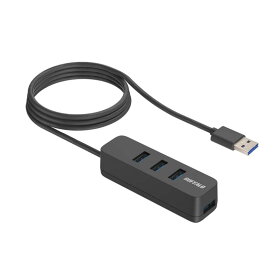 バッファロー USB3.2 Gen1 バスパワー 4ポート ハブ ブラック 上挿しモデル BSH4U145U3BK