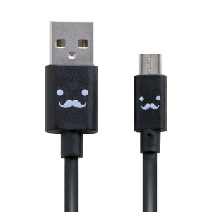 �G���R�� �}�C�N��USB�P�[�u�� microUSB �}���[�d�Ή� [�����ȕ\��̊炪���킢��] �]���E�[�d 2A�o�� 1.2m �u���b�N MPA-FAMB2U12CBK