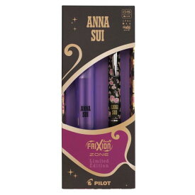 PILOT フリクションボール ノックゾーン ANNA SUI/アナスイ ギフトセット【ローズブラック】かわいい